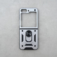 Pancierované obal na mobil pre Samsung Galaxy Z Flip5 5G, Nox Case Ring, strieborné