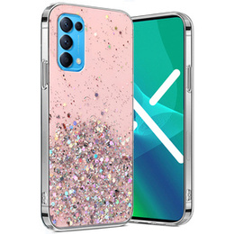 Obal na mobil pre OPPO Reno 5 5G, Glittery, ružové
