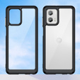 Obal na mobil pre Motorola Moto G73 5G, Fusion Hybrid, transparentné / čierne