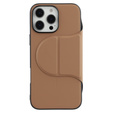 Puzdro X-LEVEL pre iPhone 16 Pro, Magnetic Card Holder, hnedé