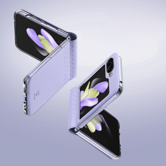 Puzdro Dux Ducis pre Samsung Galaxy Z Flip5 5G, Bril, fialové