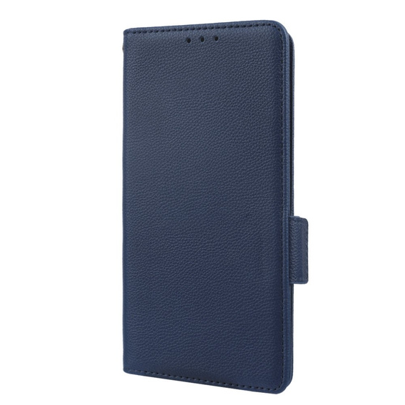 Klapkové puzdro pre Motorola Moto G72, Wallet Thin Magnet, tmavomodré