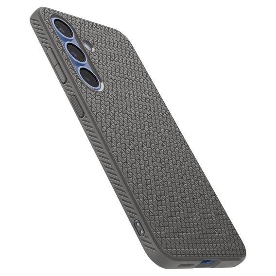 Puzdro Spigen pre Samsung Galaxy S25, Liquid Air, čierne + tvrdené sklo 9H