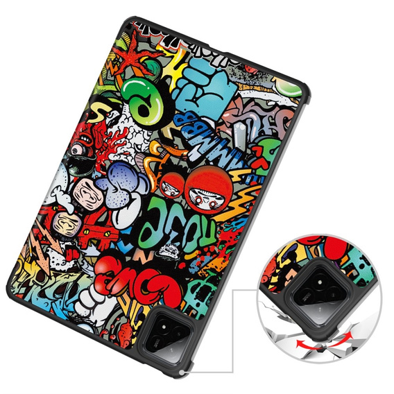 Puzdro pre Xiaomi Pad 7 / 7 Pro, Smartcase, graffiti