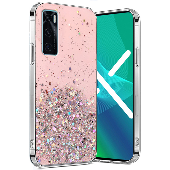 Obal na mobil pre Vivo S7E/ Y73S/ Y70/ V20 SE, Glittery, ružové
