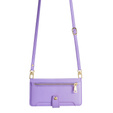 Klapkové puzdro pre Motorola Moto G84 5G, Wallet Zipper Pocket, fialové