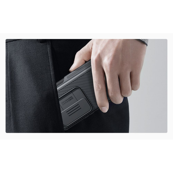 Puzdro pre Samsung Galaxy Z Fold4 5G, pancierované Nillkin, CamShield Pro, čierne