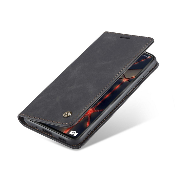 CASEME puzdro pre Samsung Galaxy S20 FE, Leather Wallet Case, čierne