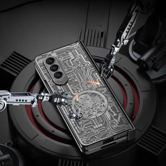 Puzdro pre Samsung Galaxy Z Fold 5 5G, Mechanical Legend, čierne