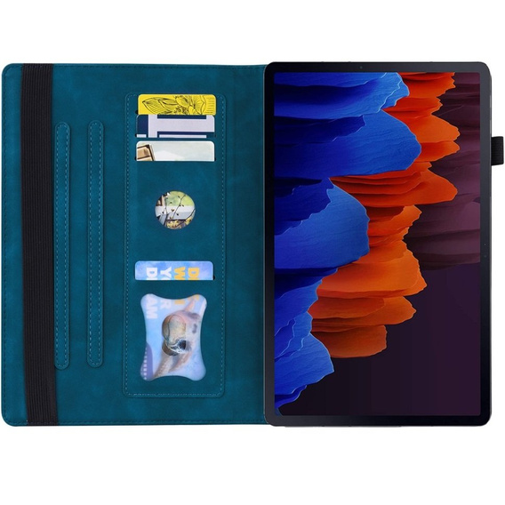 Puzdro pre Samsung Galaxy Tab S8 Ultra, Classic, s priestorom pre stylus, modré