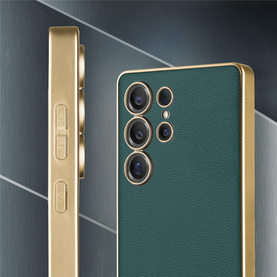 Puzdro pre Samsung Galaxy S25 Ultra, GKK Leather, zelený