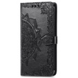 Klapkové puzdro pre Motorola Moto E20/E30/E40, Mandala, čierne