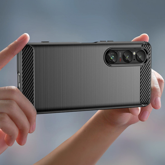 Obal na mobil pre Sony Xperia 1 VI, Carbon, čierne