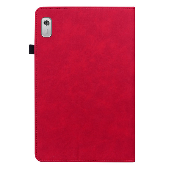 Obal na mobil pre Lenovo Tab M9, Wallet Pen Slot, červené