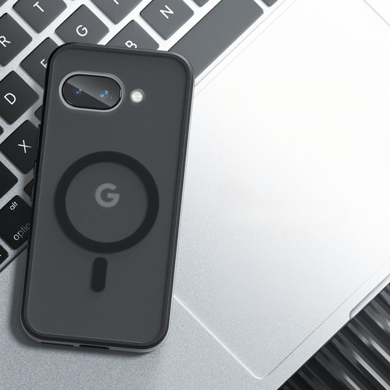 Puzdro pre Google Pixel 9A, pre MagSafe, ERBORD Matt Case, čierny