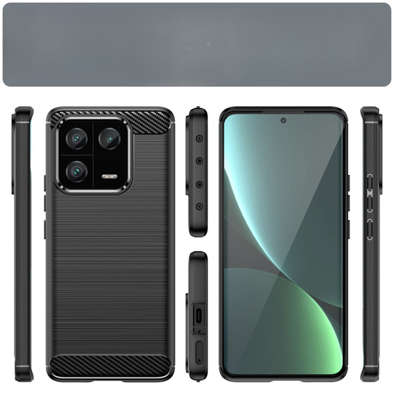 Obal na mobil pre Xiaomi 13 Pro, Carbon, čierne
