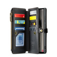 Puzdro CASEME pre Samsung Galaxy S25 Ultra, RFID Leather Wallet, s popruhom cez rameno, čierne
