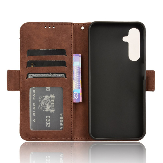 Klapkové puzdro pre Samsung Galaxy A25 5G, Card Slot, hnedé