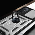 Obal na mobil pre Huawei Nova 9 SE, CamShield Slide, strieborné