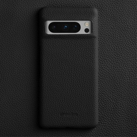MELKCO puzdro pre Google Pixel 8 Pro, kožené pre MagSafe, čierne