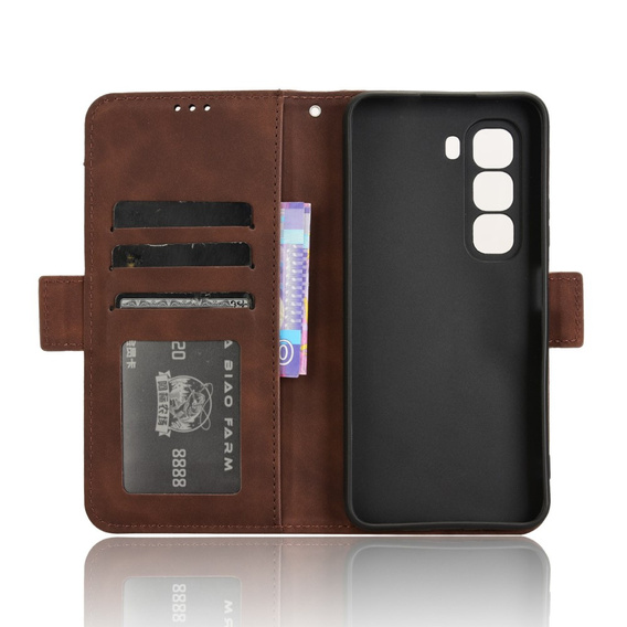 Klapkové puzdro pre Infinix Hot 50 Pro+ 4G, Card Slot, hnedé