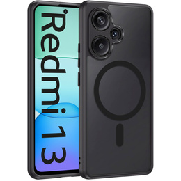 Puzdro pre Xiaomi Redmi 13 4G, pre MagSafe, ERBORD Matt Case, čierny + sklo na displej