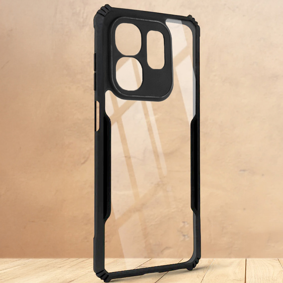 Obal na mobil pre Infinix Hot 50i 4G, AntiDrop Hybrid, čierne