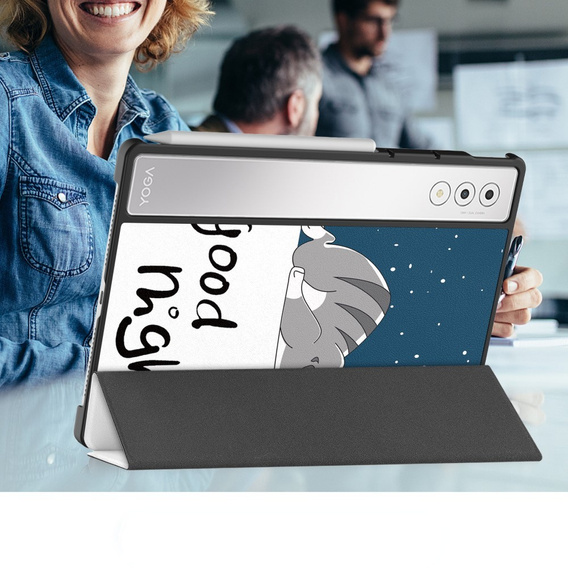 Puzdro pre Lenovo Yoga Tab Plus, Smartcase, cat
