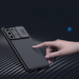 Puzdro pre Samsung Galaxy S21 FE, pancierované Nillkin, CamShield Pro, čierne