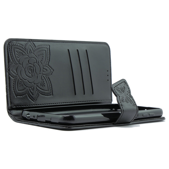 Klapkové puzdro pre Oppo A79 5G, Butterfly, čierne