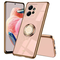 Obal na mobil pre Xiaomi Redmi Note 12 4G, Electro Ring, ružové rose gold