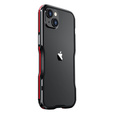 Puzdro LUPHIE pre iPhone 14, Armor Bumper, čierna / červená