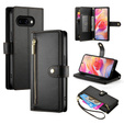 Klapkové puzdro pre Samsung Galaxy A56 5G, Wallet Zipper Pocket, čierne