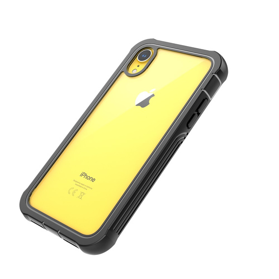 Puzdro pre iPhone XR, Shockproof, s fóliou, čierne