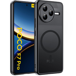 Puzdro pre Xiaomi Poco F7 Pro, pre MagSafe, ERBORD Matt Case, čierny