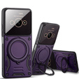 Pancierované puzdro pre Xiaomi Redmi A3, Magnetic Ring, fialové