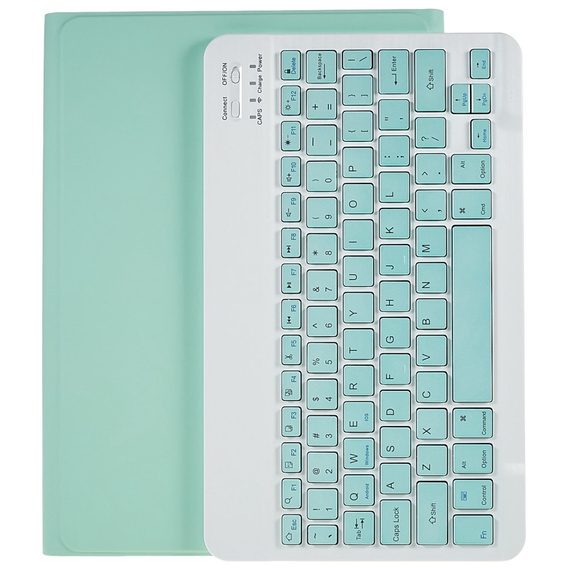 Puzdro + klávesnica Samsung Galaxy Tab S7 T870/T875 / S8, Pen Slot, zelený
