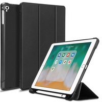 Puzdro pre iPad 9.7 2018 / 2017/ Air / Air 2, Smartcase s priestorom pre stylus, čierne