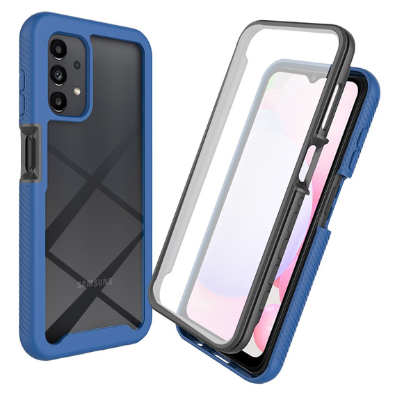 Puzdro pre Samsung Galaxy A13 4G, Shockproof, s fóliou, modré