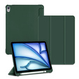 Puzdro pre iPad Air 13" 2025/2024 (7/6 gen.), Smartcase s priestorom pre stylus, tmavozelené