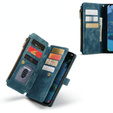 CASEME puzdro pre Samsung Galaxy A56 5G, Leather Wallet Cash and Card Slots, s remienkom, modré
