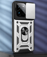 Obal na mobil pre Realme GT 7 Pro, CamShield Slide, strieborné