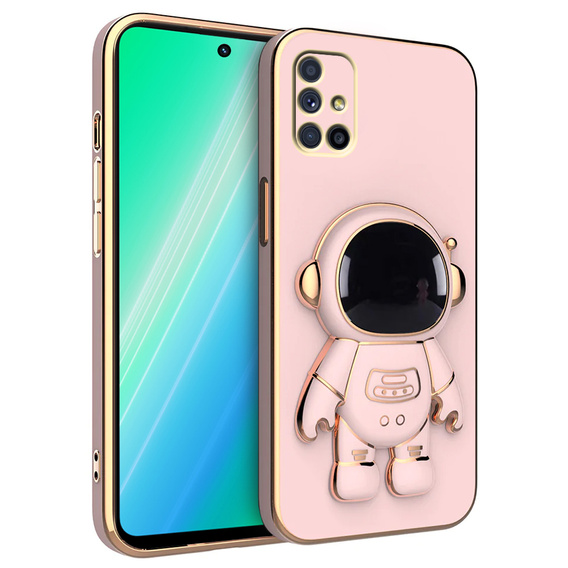 Obal na mobil pre Samsung Galaxy M51, Astronaut, ružové rose gold