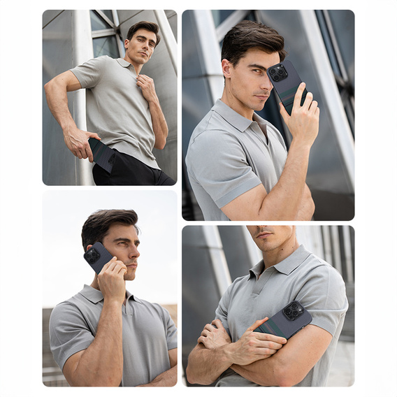 BENKS Kevlar Magnetic Armor Air Aurora 600D SA66 puzdro pre MagSafe pre iPhone 16 Pro Max