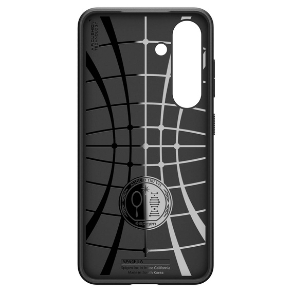 Puzdro Spigen pre Samsung Galaxy S25+ Plus, Liquid Air, čierne + tvrdené sklo 9H