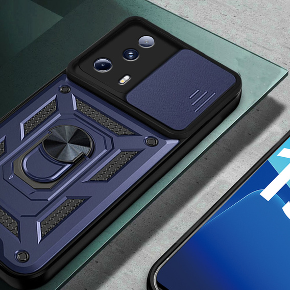 Obal na mobil pre Xiaomi 13 Lite, CamShield Slide, modré