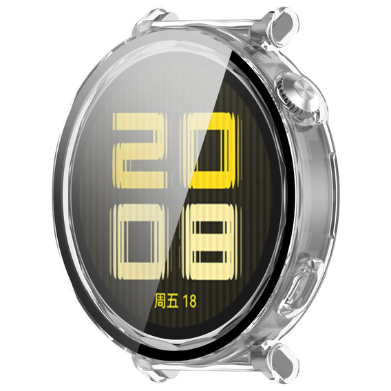 Puzdro 2v1 + tvrdené sklo pre Huawei Watch GT 5 Pro 42mm, priehľadné