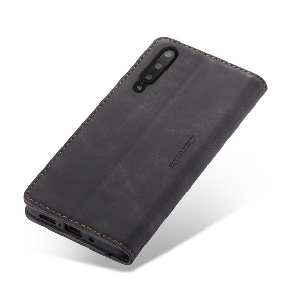 CASEME puzdro pre Samsung Galaxy A50, Leather Wallet Case, čierne