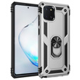 Pancierované obal na mobil pre Samsung Galaxy Note 10 Lite, Nox Case Ring, strieborné