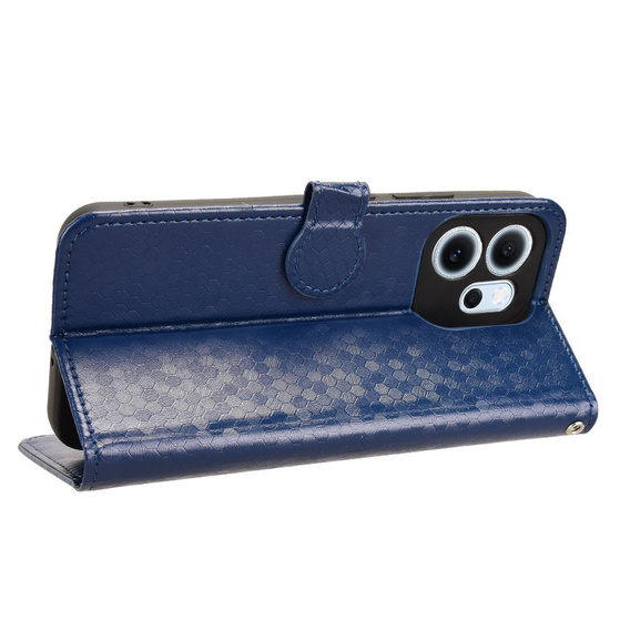 Klapkové puzdro pre Oppo Reno 14F, Wallet Rhombus, modré